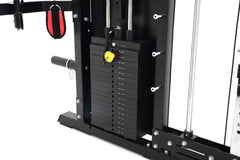 JACKED UP POWER RACK PLUS ALL-IN-ONE FUNCTIONAL TRAINER CABLE CROSSOVER CAGE HOME GYM W/ SMITH MACHINE