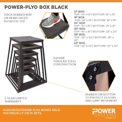 Power-Plyo Boxes Black (Advanced Set)